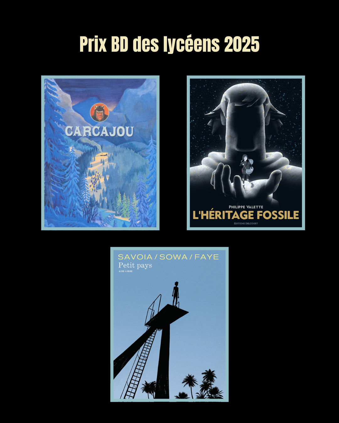 Prix BD des lycéens 2025